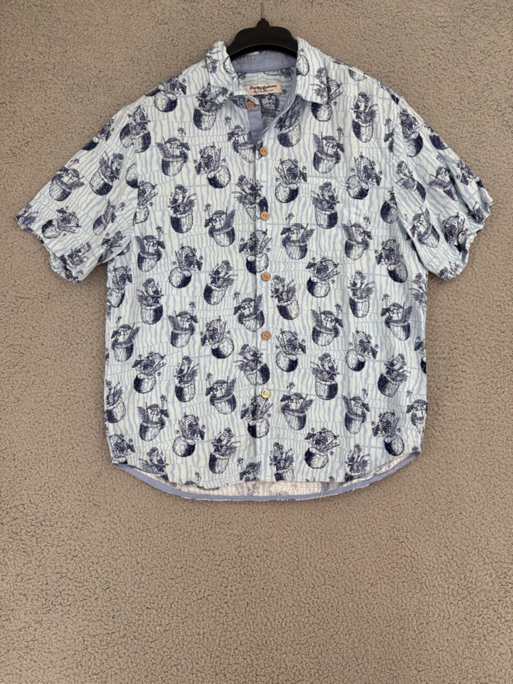 Tommy Bahama The Veracruz Cay men’s medium short sleeve button up shirt AOP